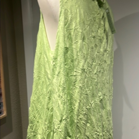 Vine Street Apparel Asymmetrical Green Tunic with Ruffles - Picture 13 of 16